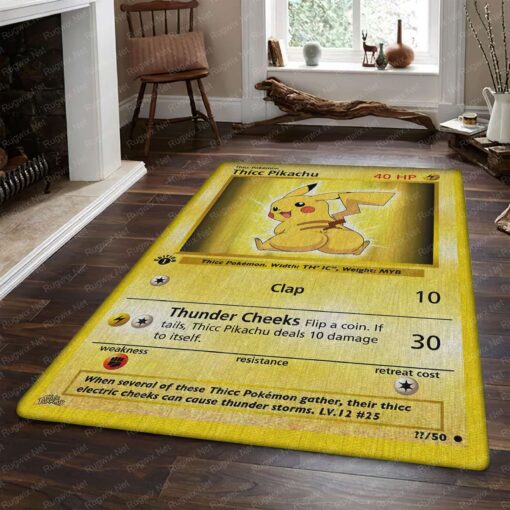 Thicc Pikachu Area Rug