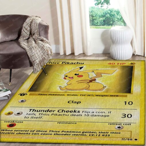 Thicc Pikachu Area Rug